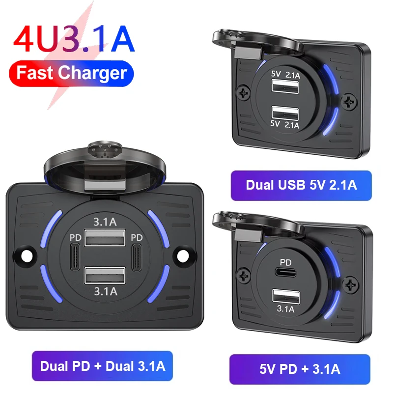 Car Accessories Thailand - Soket Charger Mobil Dual USB QC3.0