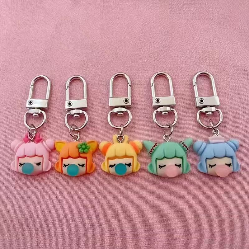 Car Accessories Gifts - 5 buah gantungan kunci resin berbentuk