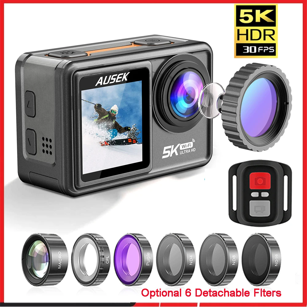Kamera Aksi AUSEK M81TR 5K 4K6 - Car Accessories Online ulasan dan harga