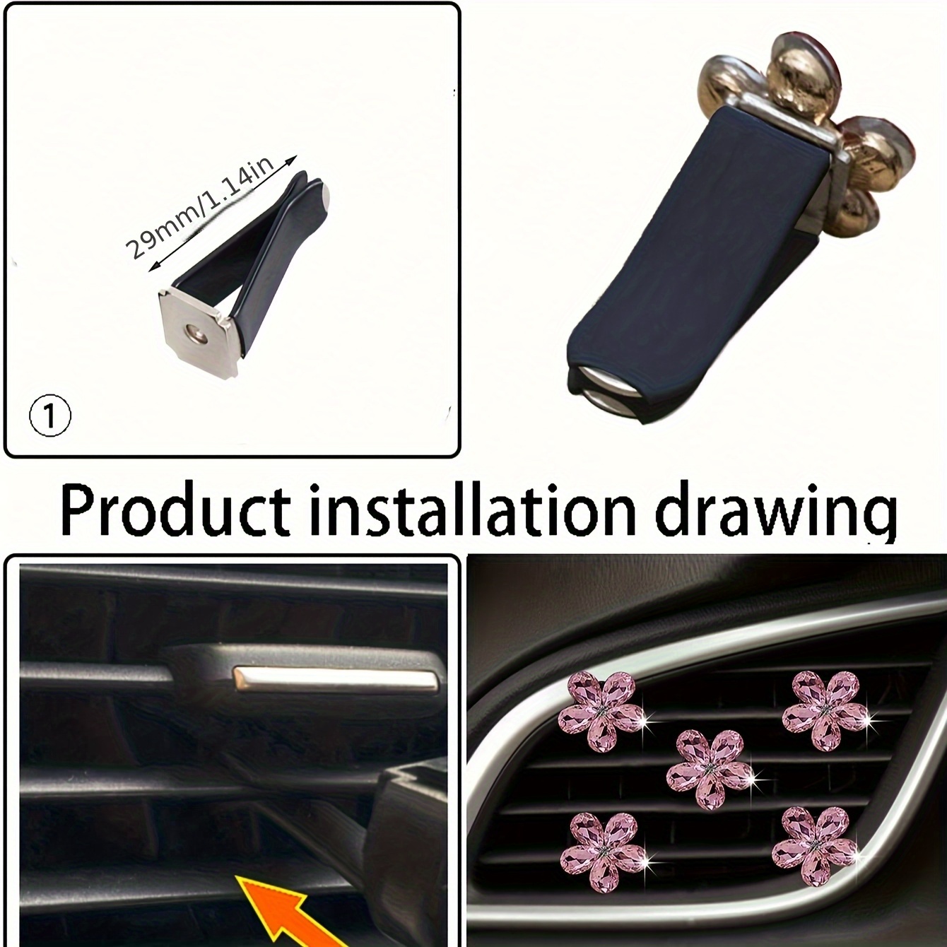5 Buah Klip Ventilasi Udara Mo - Car Accessories Must Have ulasan dan harga