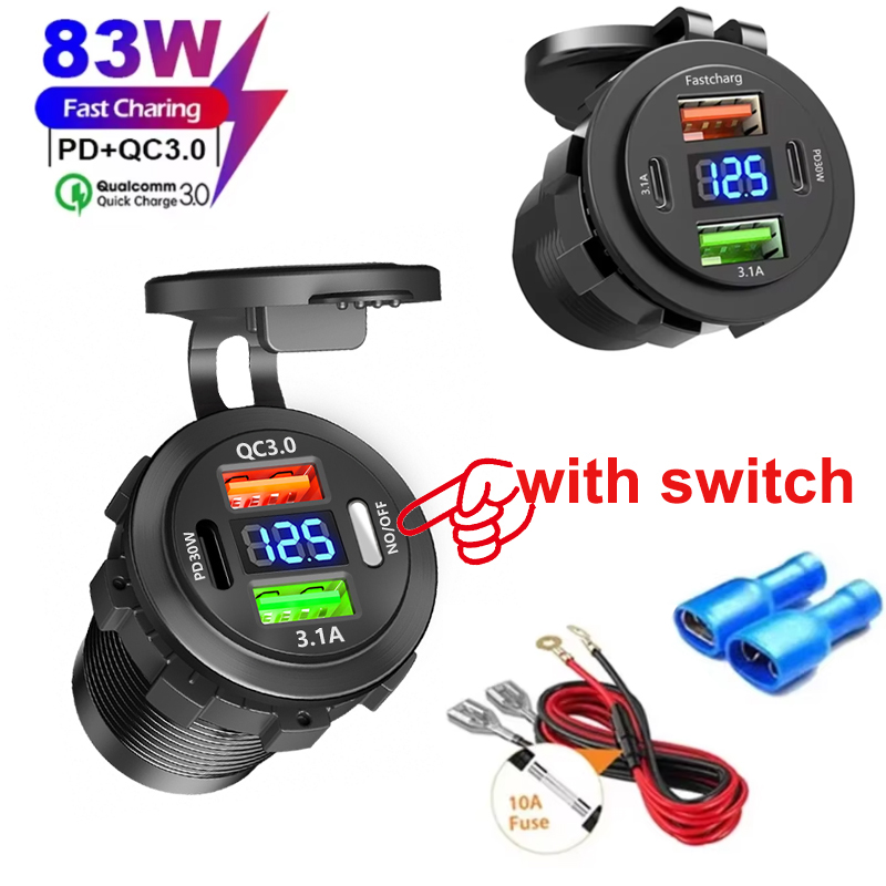 QC 3.0 PD30W Soket Pengisi Day - Car Accessories Thailand ulasan dan harga