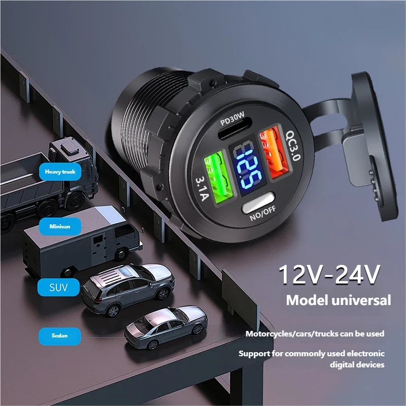 QC 3.0 PD30W Soket Pengisi Day - Car Accessories Thailand ulasan dan harga