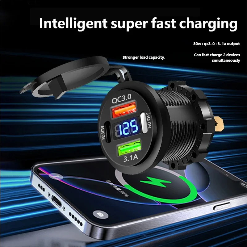 QC 3.0 PD30W Soket Pengisi Day - Car Accessories Thailand ulasan dan harga