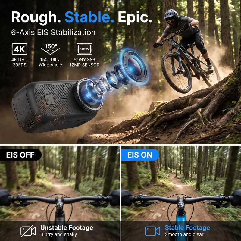 Kamera Aksi APEX 4K Mini POV M - Car Accessories Online ulasan dan harga