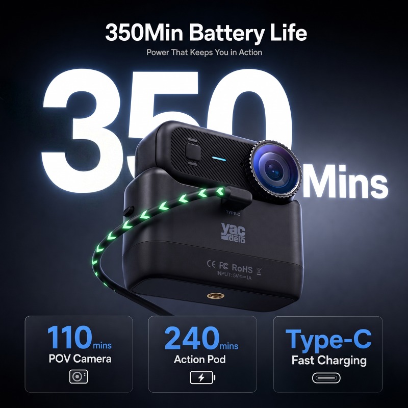 Kamera Aksi APEX 4K Mini POV M - Car Accessories Online ulasan dan harga