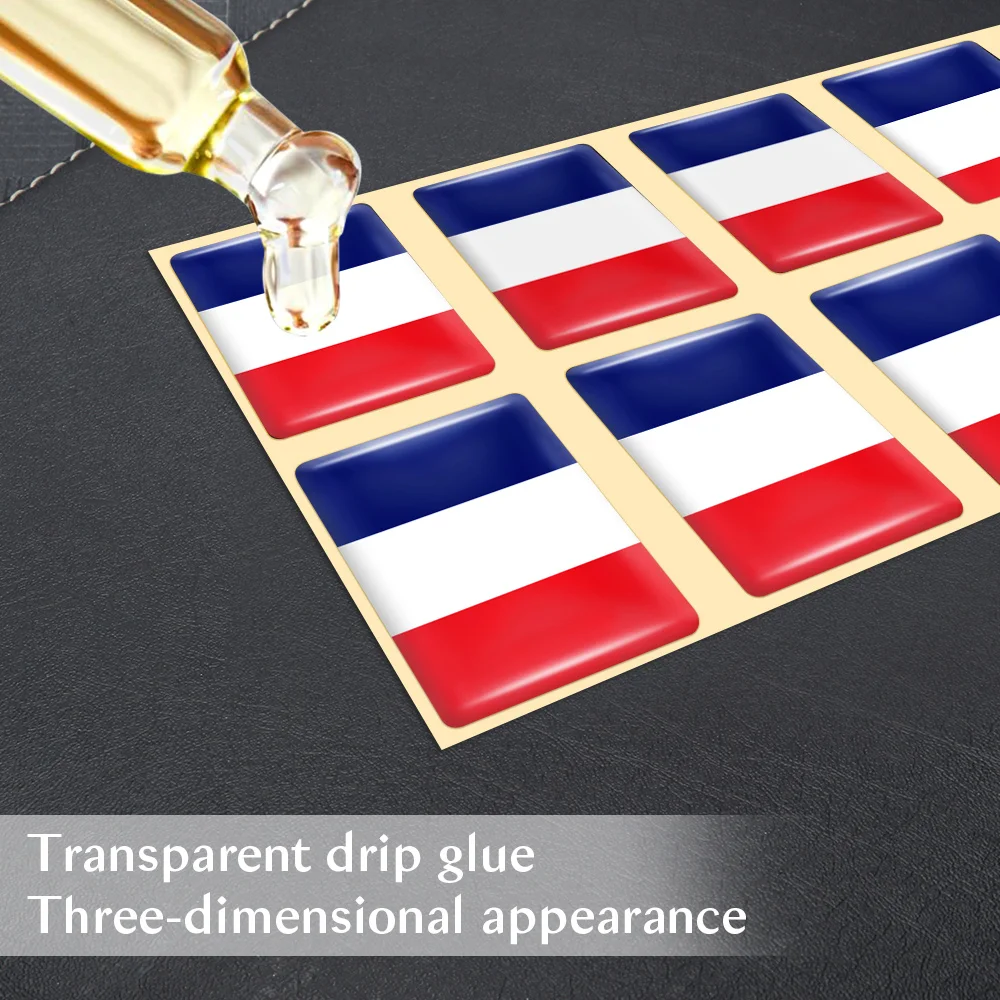 10 buah stiker bendera epoksi  - Car Accessories Thailand ulasan dan harga
