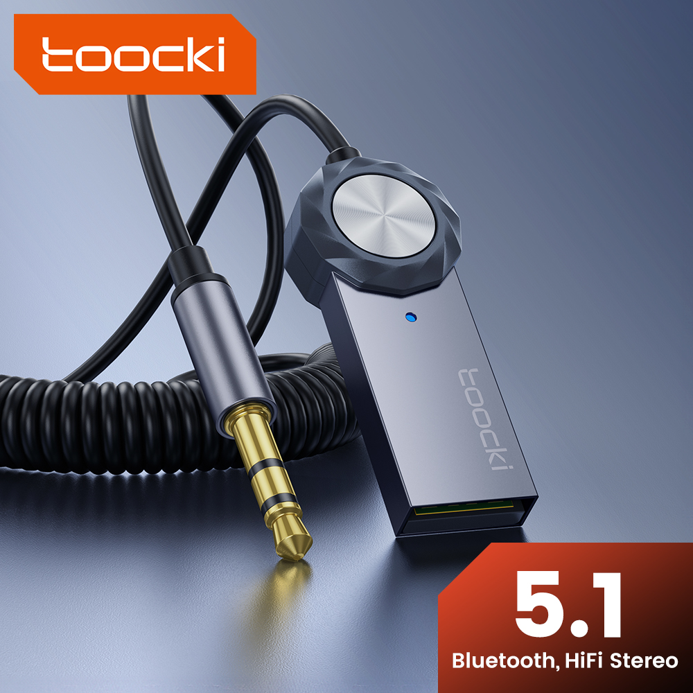 TOOCKI adaptor Aux Bluetooth 5 - Car Accessories Online ulasan dan harga