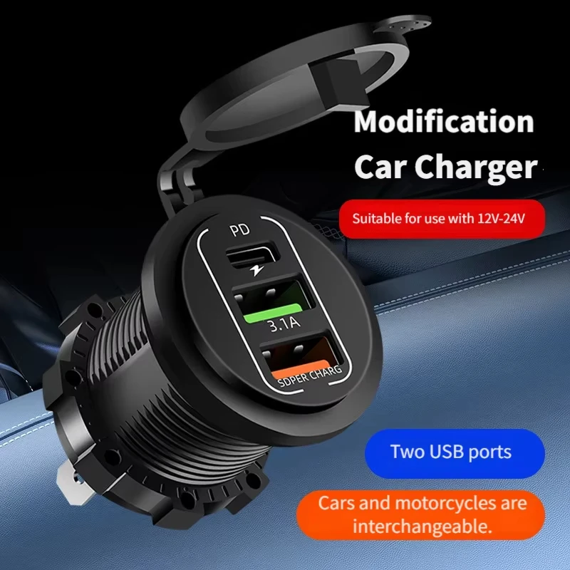 Pengisi Daya Mobil USB 3/4 Por - Car Accessories Thailand ulasan dan harga