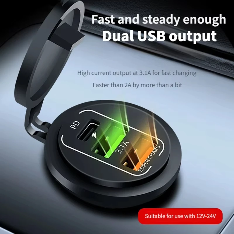 Pengisi Daya Mobil USB 3/4 Por - Car Accessories Thailand ulasan dan harga