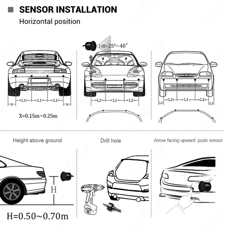 Kit Radar mobil mundur, sistem - Car Accessories Online ulasan dan harga