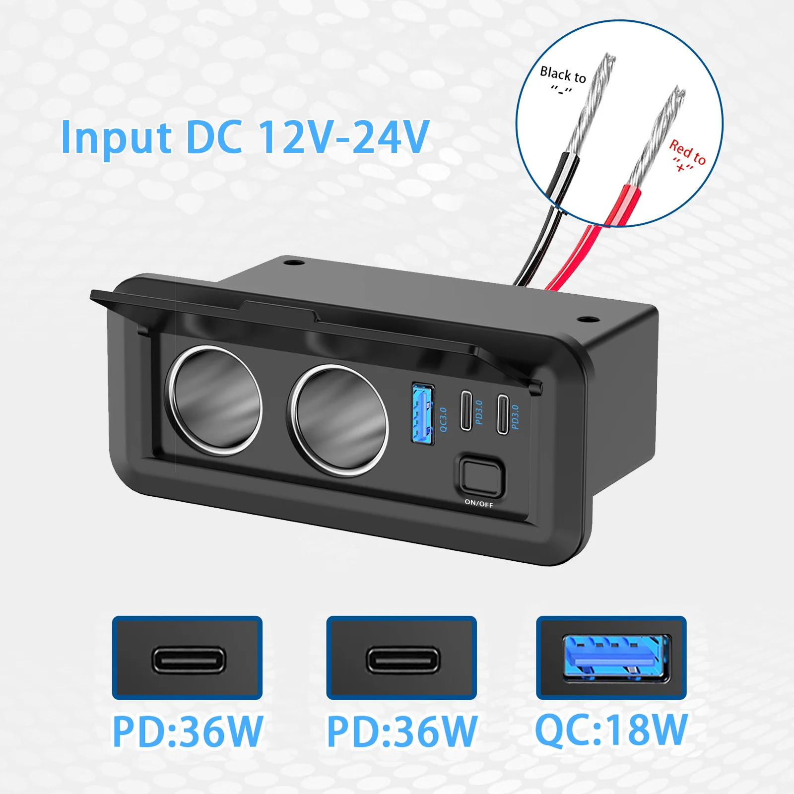 Adaptor Daya Charger Mobil BAR - Car Accessories Thailand ulasan dan harga