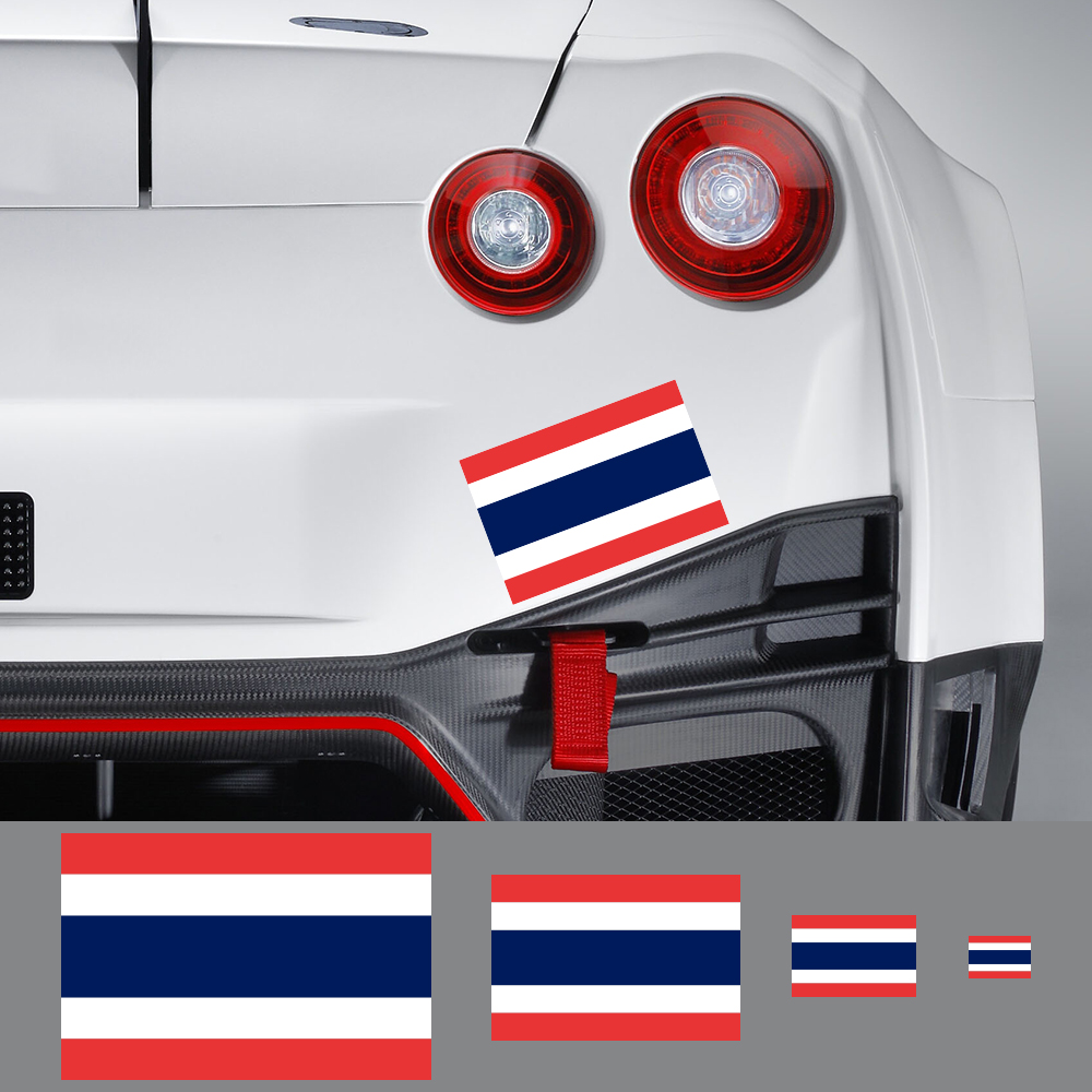 Stiker bendera mobil Thailand, - Car Accessories Thailand ulasan dan harga