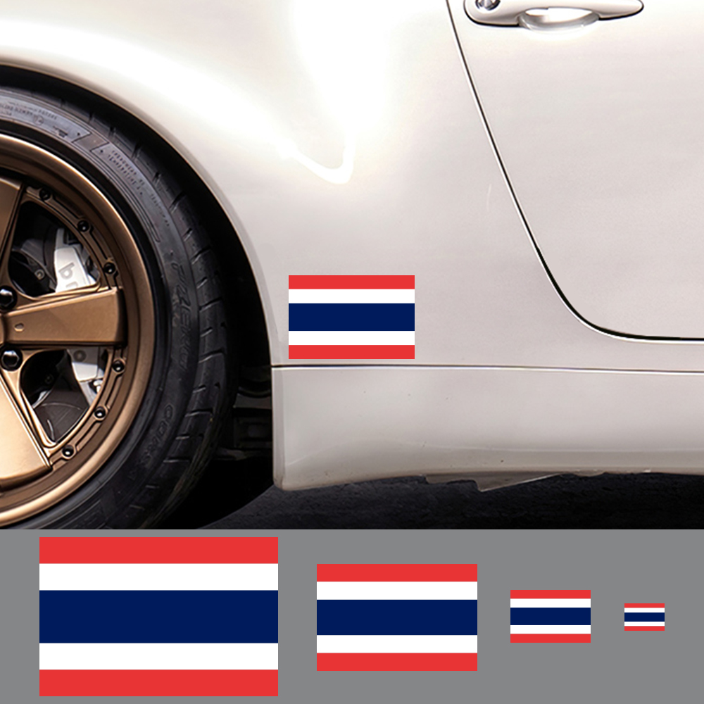 Stiker bendera mobil Thailand, - Car Accessories Thailand ulasan dan harga