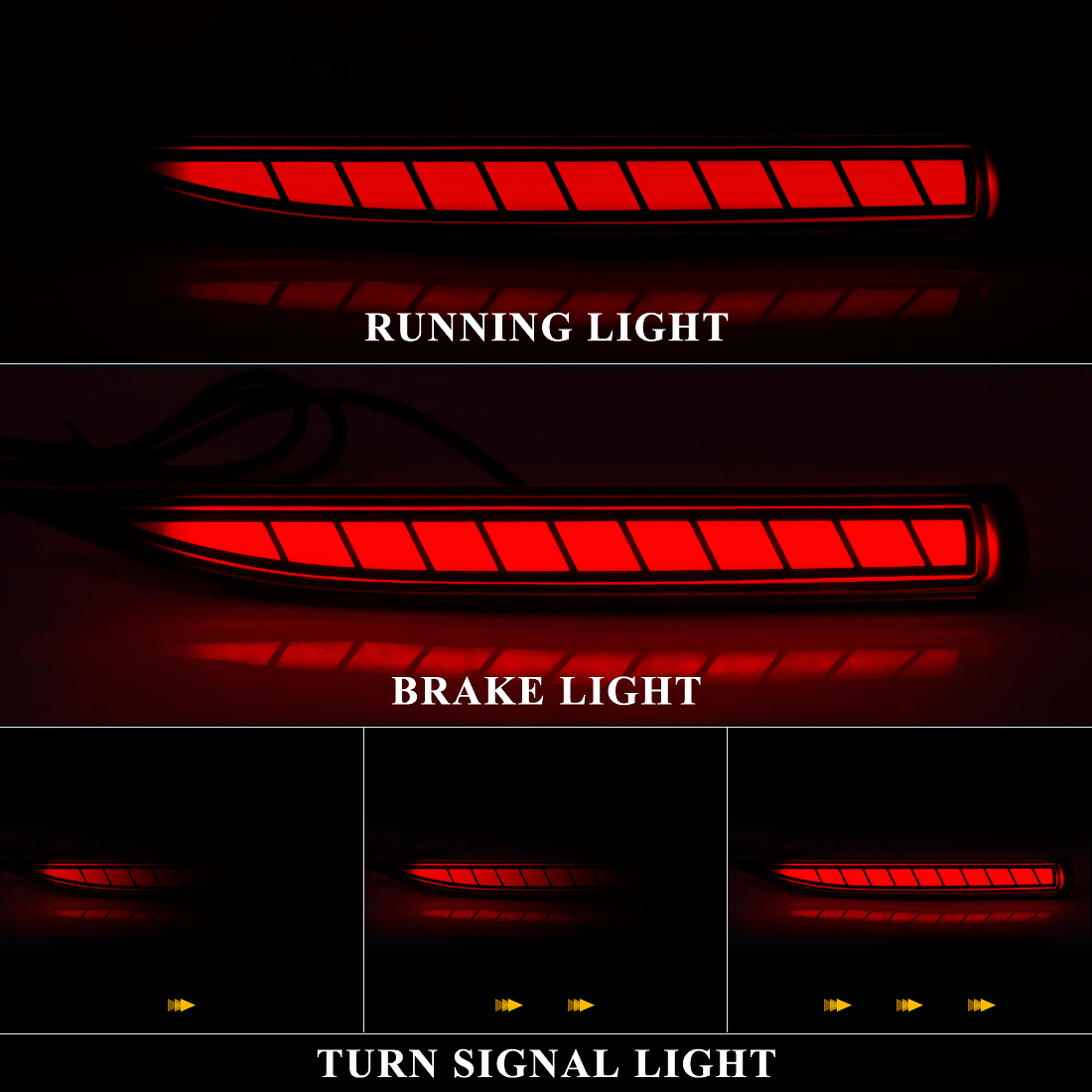 Lampu reflektor Bumper belakan - Car Accessories For Road Trip ulasan dan harga